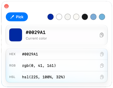 Sampling a color from the Mac screen
